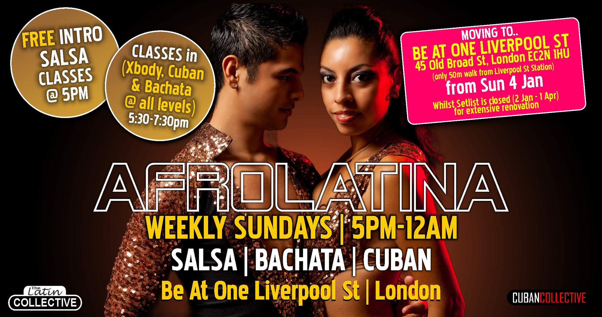 Afrolatina Sundays - Be At One Liverpool St